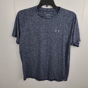 Under Armour Women’s HeatGear Tech Tee Shirt‎ Blue Heather Size L